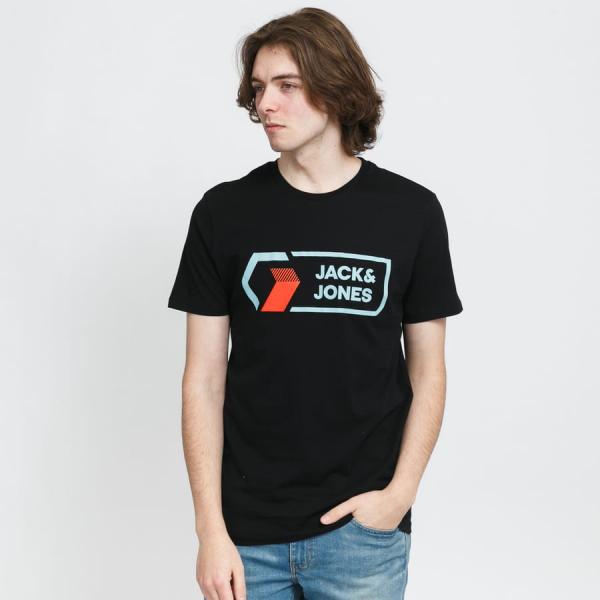 Tričko s krátkým rukávem Jack & Jones JCOLOGAN TEE Crew Neck Noos Black