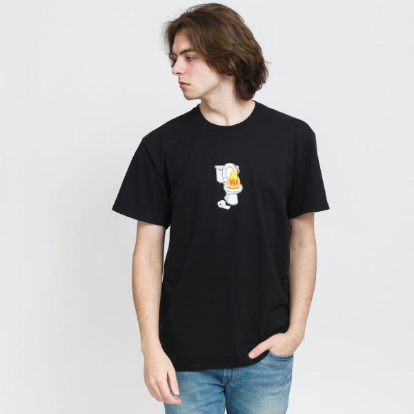 Tričko s krátkým rukávem HUF Hot Shit Tee černé