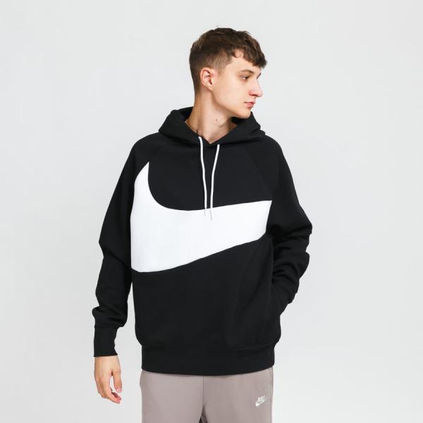 Mikina Nike M NSW Swoosh Tech Fleece PO Hoodie Black / White