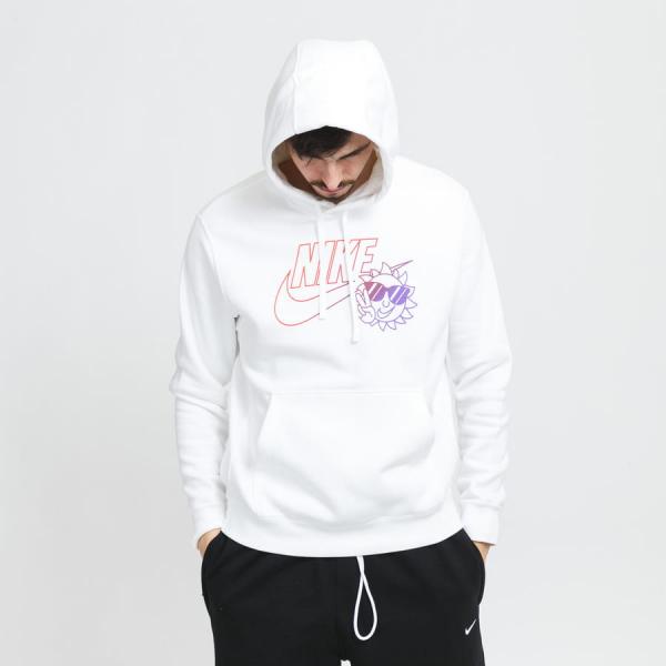 Mikina Nike Sportswear Fleece Pullover Hoodie UNISEX White