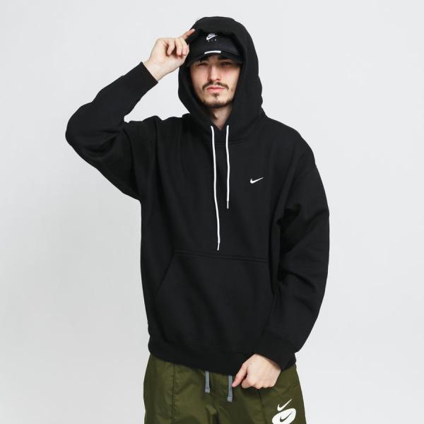 Mikina NikeLab Fleece Hoodie Black/ White S-T