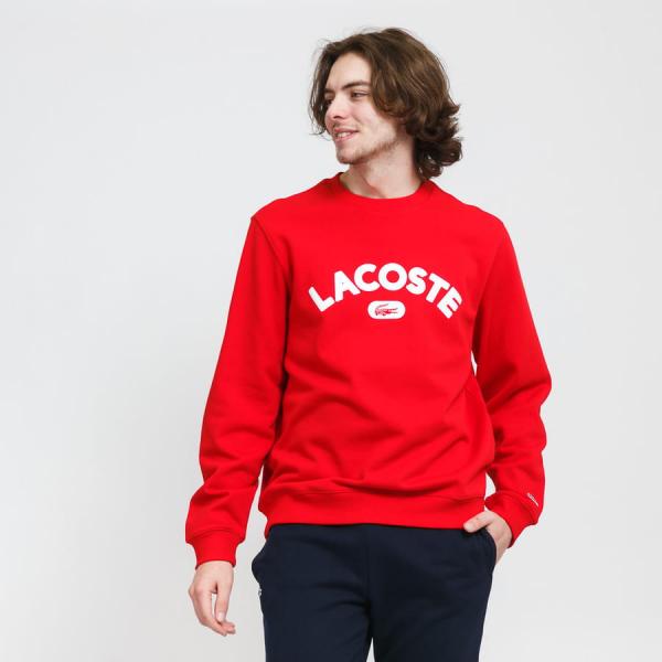 LACOSTE Men regular fit Sweatshirts Red