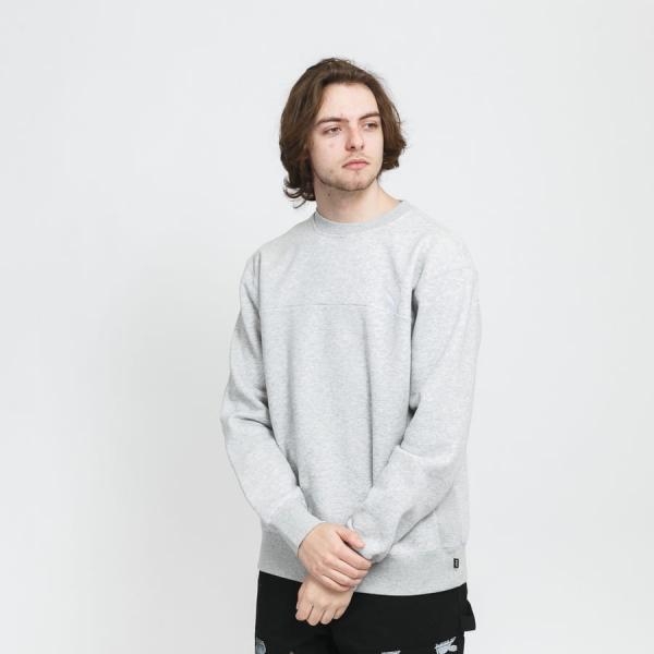Mikina HUF X Playboy Rabbit Head Pullover Crew melange šedá