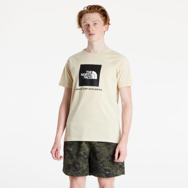 Tričko s krátkým rukávem The North Face M SS Rag Red Box Tee Beige