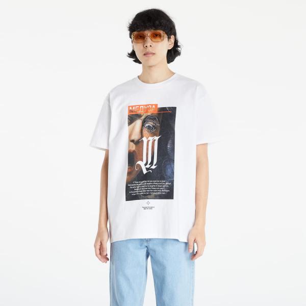 Tričko Urban Classics Dusa Painting Oversize Tee White L
