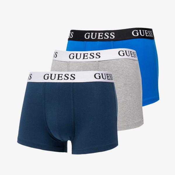 GUESS 3Pack boxers logo Barevné