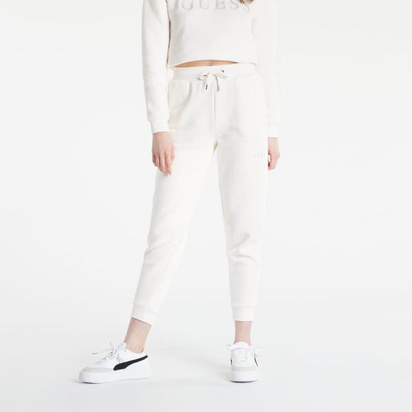 Tepláky GUESS ALENE CUFF LONG PANT White