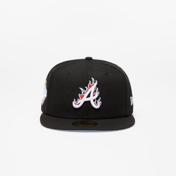 Kšiltovka New Era TEAM FIRE MLB 59FIFTY FITTED ATLANTA BRAVES Černá / Modrá