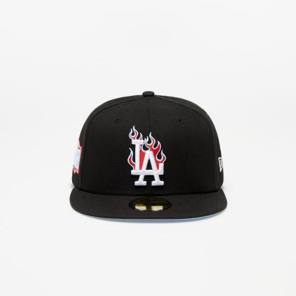 Kšiltovka New Era TEAM FIRE MLB 59FIFTY FITTED LA Dodgers Černá / Modrá