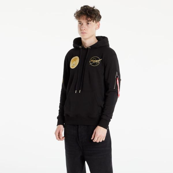 Mikina Alpha Industries NASA Voyager Hoodie černá