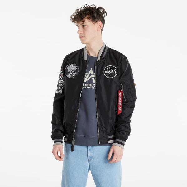 Alpha Industries MA-1 NASA Voyager Rev Black