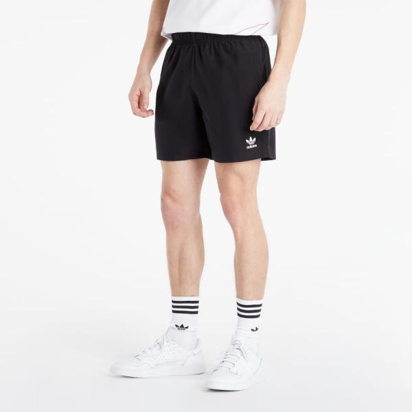 Šortky adidas Originals ADICOLOR ESSENTIALS TREFOIL SWIM SHORTS Black