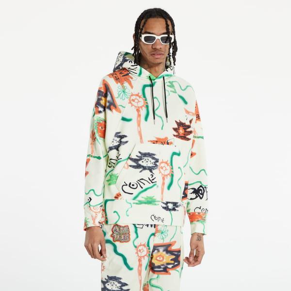 Mikina Converse x Come Tees Floral Triangle Hoodie Beige