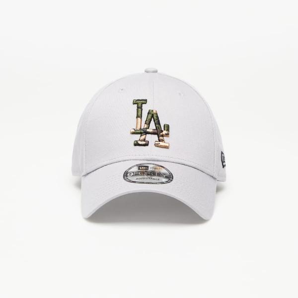 Kšiltovka New Era LA Dodgers Camo Infill Grey 9FORTY Grey