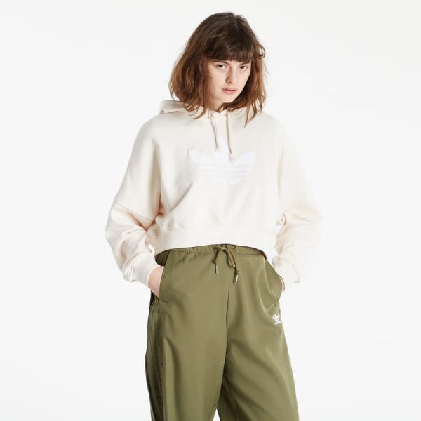 Dámská mikina adidas Originals Cropped Hoodie Creamy