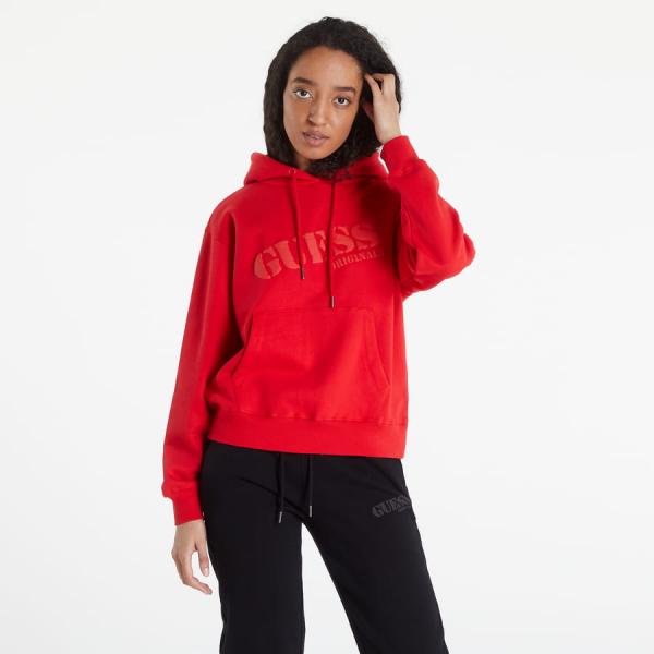 Dámská mikina GUESS Hooded Sweatshirt Red