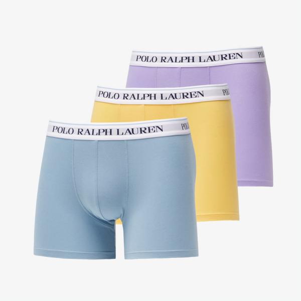 Polo Ralph Lauren Stretch Cotton Three Boxers Modré / Žluté / Fialová