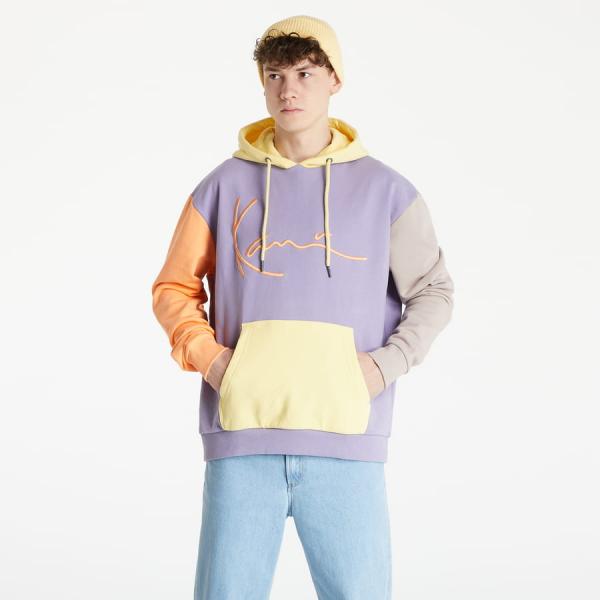 Mikina Karl Kani Signature Block Hoodie Purple