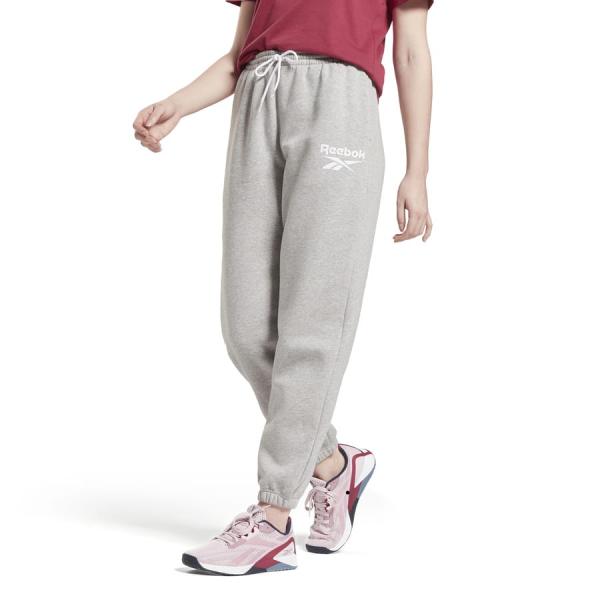 Tepláky Reebok Identity Logo Fleece Joggers šedé