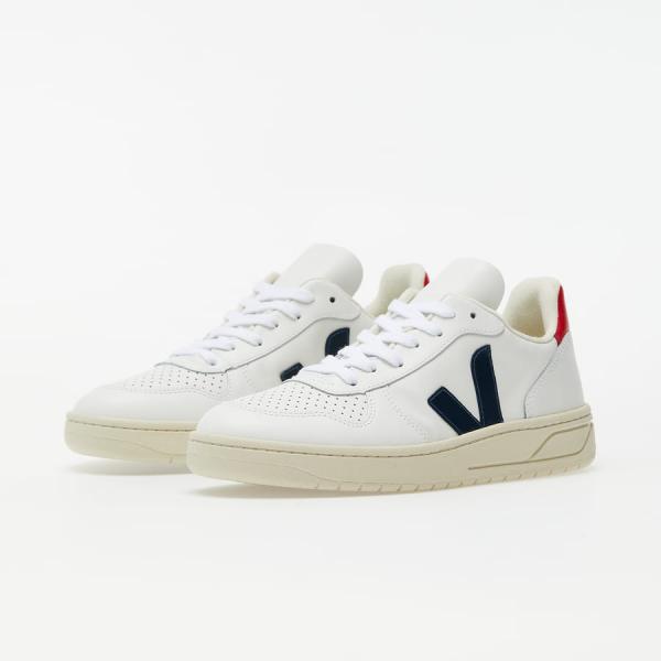 Veja V-10 Leather White / Nautico / Pekin