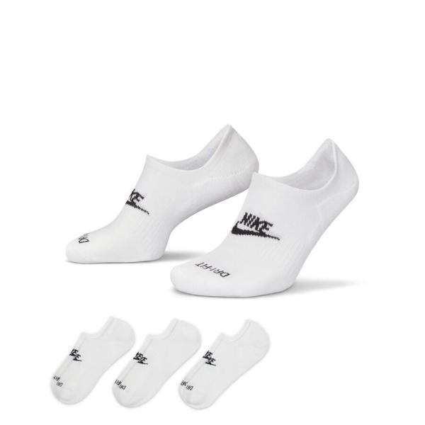 Ponožky Nike Everyday Plus Cushioned Footie Socks White/ Black XL