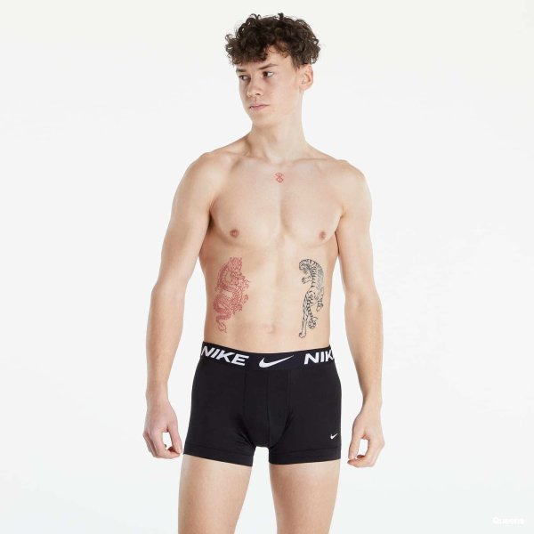 Boxerky Nike Dri-FIT Trunk Essential Micro 3-Pack Black XL