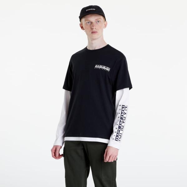 Pánské tričko NAPAPIJRI Logo Tee Black