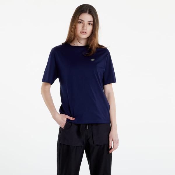 Dámské tričko LACOSTE Regular Fit Navy