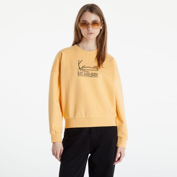 Mikina Karl Kani Signature KKJ OS Crew Orange S