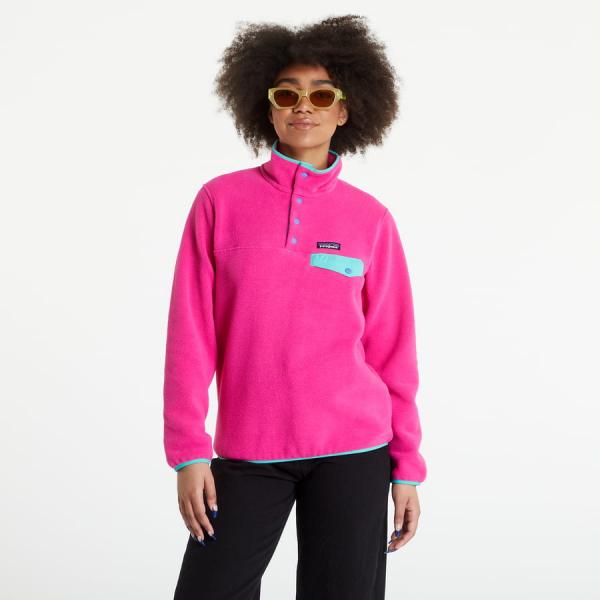 Dámská mikina Patagonia Lightweight Synchilla Snap-T Fleece Pullover růžová