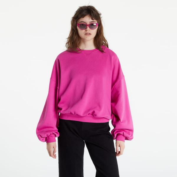 Mikina Urban Classics Ladies Oversized Triangl crew Pink XS/S