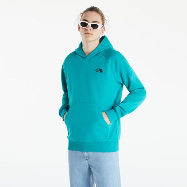 The North Face M Raglan Redbox Hoodie Porcelain Green/ Tnf Black