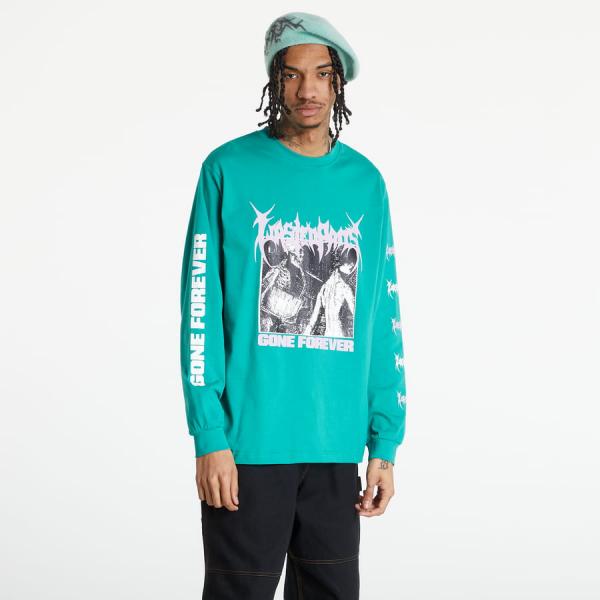 Wasted Paris Longsleeve Gone Forever T-shirt Tyrkysové