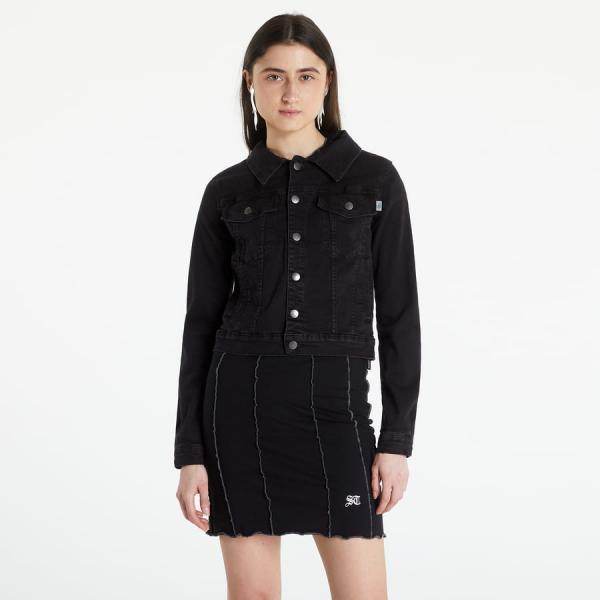 Bunda Urban Classics Ladies Organic Denim Jacket Black XS