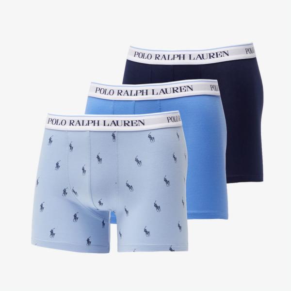 Polo Ralph Lauren Stretch Cotton Boxer Briefs modré / černá