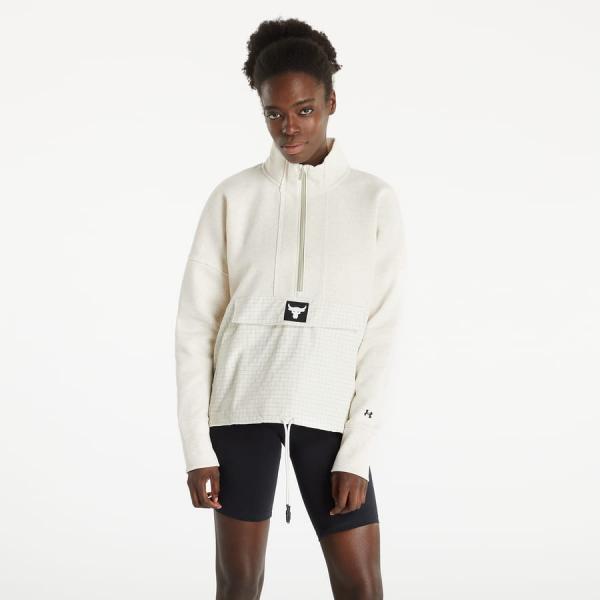 Dámská mikina Under Armour Project Rock Fleece Creamy