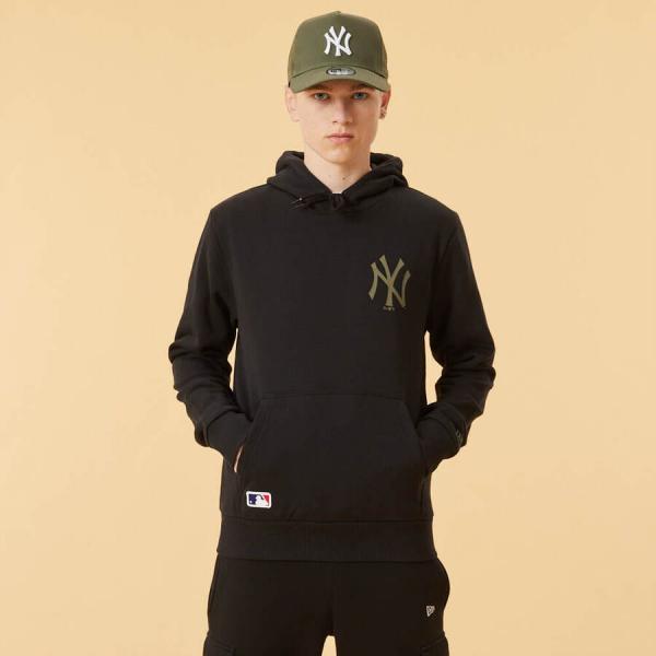 Mikina New Era MLB Team Logo Hoodie New York Yankees černá