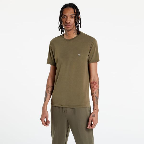Tričko s krátkým rukávem Calvin Klein Crew Neck Green