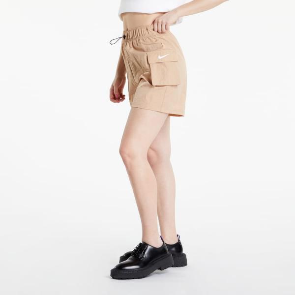 Nike Essential High Rise Shorts Beige