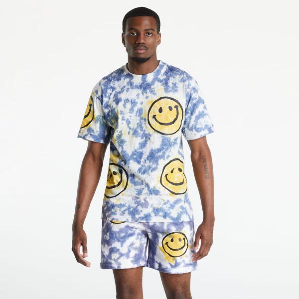 Tričko s krátkým rukávem Market Smiley Sun Dye T-shirt modré