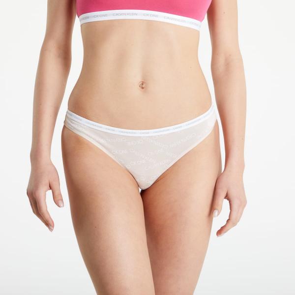 Kalhotky Calvin Klein Thong 2-Pack Pink/ Beige