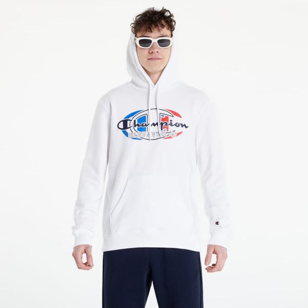 Mikina Champion Logo Hoodie bílá