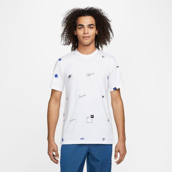 Tričko s krátkým rukávem Nike All Over Print T-Shirt White