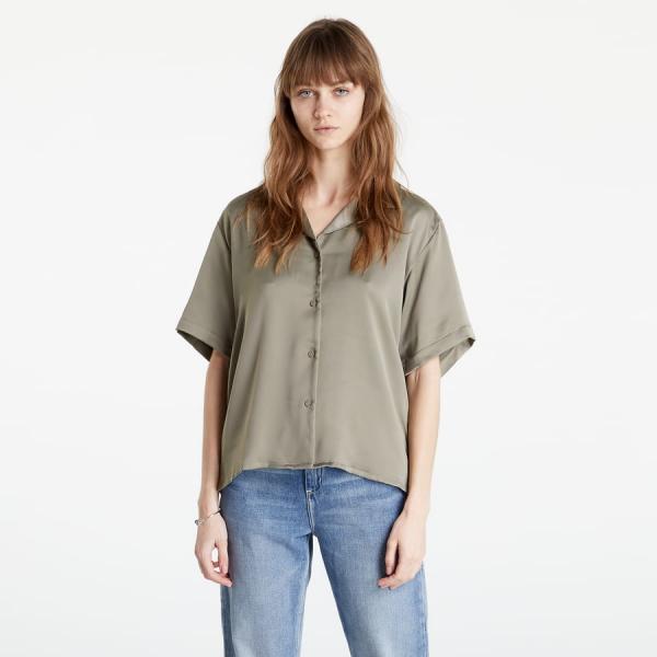 Košile JJXX SS Comfort Satin Shirt SN Brindle L
