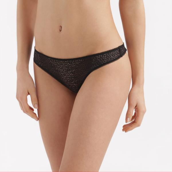 Kalhotky DKNY Intimates Thong černá