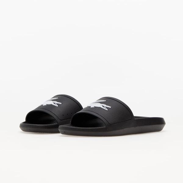 LACOSTE Croco Slide černé