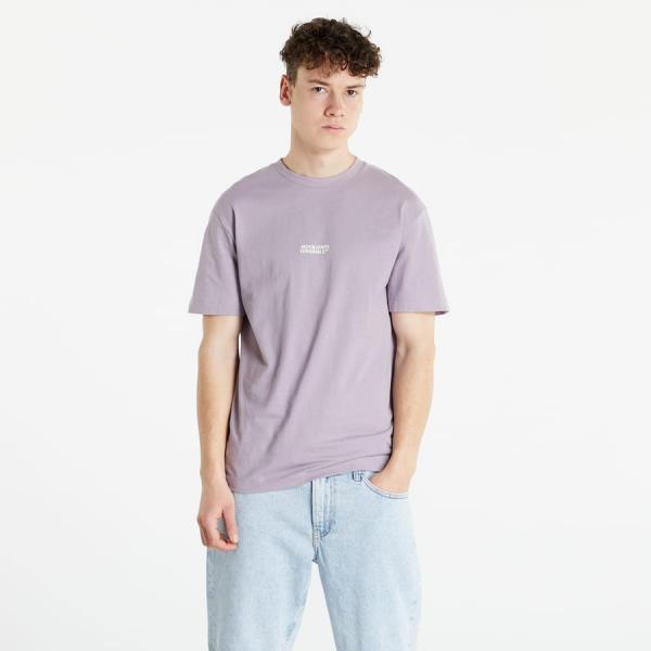 Pánské tričko Jack & Jones Jorworld Wide Tee SS Crew Neck Purple