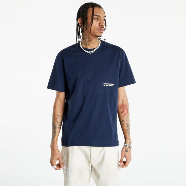Pánské tričko Jack & Jones Jorworld Wide Tee Crew Neck Navy