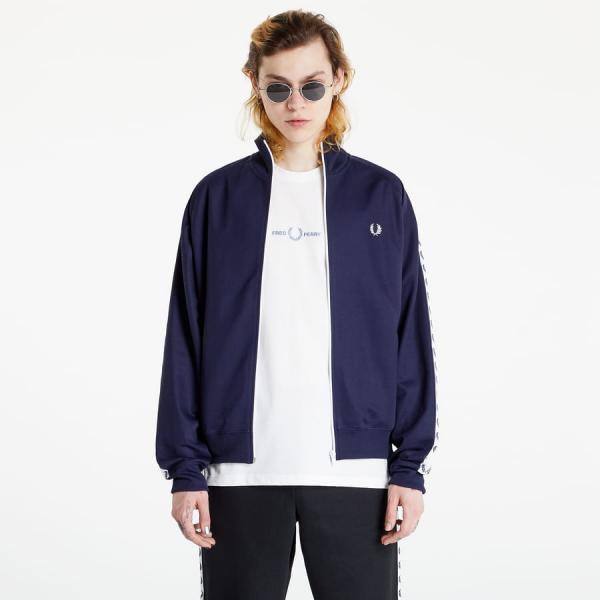 Bunda FRED PERRY Taped Track Jacket tmavě modrá