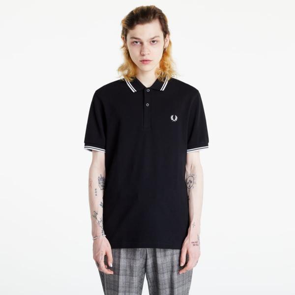 Tričko FRED PERRY Twin Tipped Shirt Black M